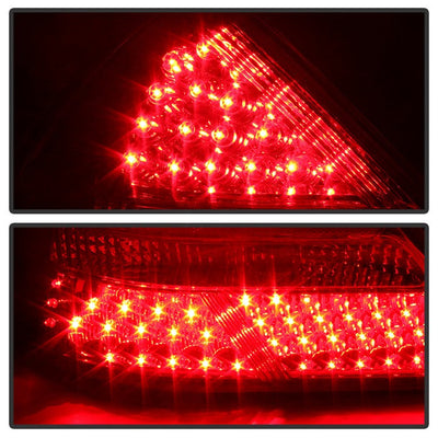 SPYDER Xtune Mercedes R170 Slk 98-04 LED Tail Lights ( R171 Amg Look ) Red Clear ALT-JH-MBR17098-LED-RC 9030192