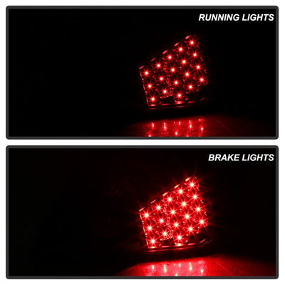 SPYDER xTune Nissan Altima 07-12 Sedan LED Tail Lights - Black ALT-JH-NA07-4D-LED-BK 9039492