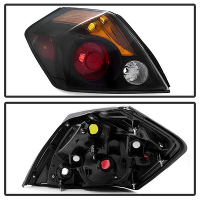 SPYDER Xtune Nissan Altima Sedan & Hybrid 2007-2012 OEM Style Tail Lights -Black ALT-JH-NA07-4D-OE-BK 9032042