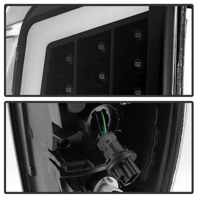 SPYDER xTune 16-18 Toyota Tacoma Light Bar LED Tail Lights - Black (ALT-JH-TTA16-LBLED-BK) 9041686