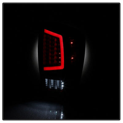 SPYDER xTune 16-18 Toyota Tacoma Light Bar LED Tail Lights - Black Smoked (ALT-JH-TTA16-LBLED-BSM) 9041693