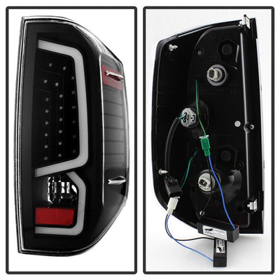 SPYDER xTune 14-16 Toyota Tundra Light Bar LED Tail Lights - Black (ALT-JH-TTU14-LED-BK) 9040443