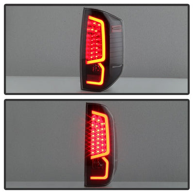 SPYDER xTune 14-16 Toyota Tundra Light Bar LED Tail Lights - Black (ALT-JH-TTU14-LED-BK) 9040443