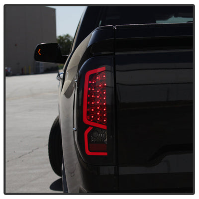 SPYDER xTune 14-16 Toyota Tundra Light Bar LED Tail Lights - Black Smoked (ALT-JH-TTU14-LED-BSM) 9040450