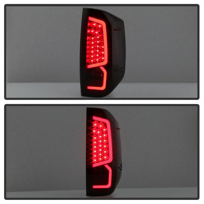 SPYDER xTune 14-16 Toyota Tundra Light Bar LED Tail Lights - Black Smoked (ALT-JH-TTU14-LED-BSM) 9040450