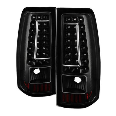 SPYDER Xtune Chevy Silverado 1500-2500-3500 03-06 C-Shape LED Tail Lights Black ALT-ON-CS03-G2-LED-BK 5081261