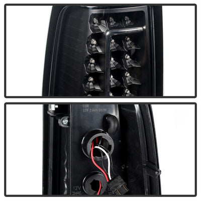SPYDER Xtune Chevy Silverado 1500-2500-3500 03-06 C-Shape LED Tail Lights Black ALT-ON-CS03-G2-LED-BK 5081261