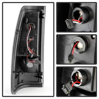 SPYDER Xtune Chevy Silverado 1500/2500/3500 03-06 LED Tail Lights Black Smoke ALT-ON-CS03-LED-BSM 5081124