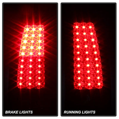 SPYDER Xtune Chevy Silverado 1500/2500/3500 03-06 LED Tail Lights Black Smoke ALT-ON-CS03-LED-BSM 5081124