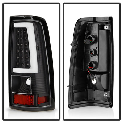 SPYDER xTune 03-07 Chevrolet Silverado 1500/2500 Version 3 LED Tail Lights - Black (ALT-ON-CS03V3-LBLED-BK) 9048708