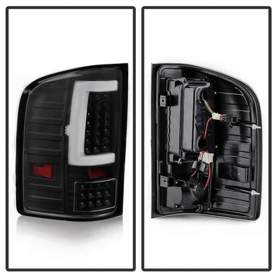 SPYDER Xtune Chevy Silverado 1500 2500HD/3500HD 07-13 Tail Lights - Black Smoked ALT-ON-CS07V2-LED-BK 9046650