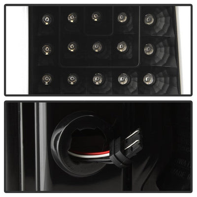SPYDER xTune 14-16 Chevrolet Silverado 1500 Light Bar LED Tail Lights - Black (ALT-ON-CS14-LBLED-BK) 9040283