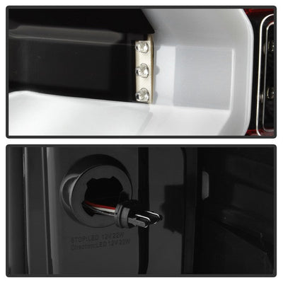 SPYDER xTune 14-16 Chevrolet Silverado 1500 Light Bar LED Tail Lights - Black (ALT-ON-CS14-LBLED-BK) 9040283