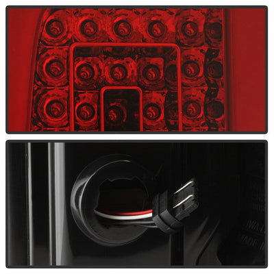 SPYDER xTune 14-16 Chevy Silverado 1500 Light Bar LED Tail Lights - Red Clear (ALT-ON-CS14-LBLED-RC) 9040313