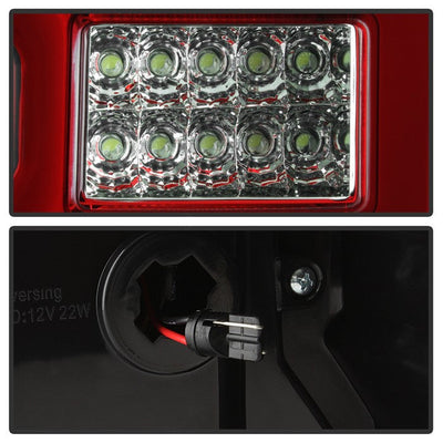 SPYDER xTune 14-16 Chevy Silverado 1500 Light Bar LED Tail Lights - Red Clear (ALT-ON-CS14-LBLED-RC) 9040313