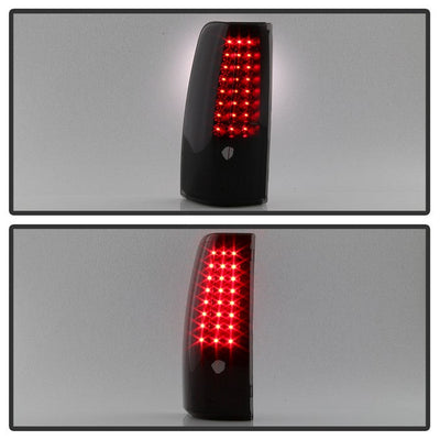 SPYDER xTune 99-02 Chevy Silverado 1500/2500/3500 V2 LED Tail Lights - Black Smoke (ALT-ON-CS99-G2-LED-BSM) 9038471