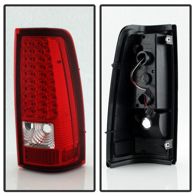 SPYDER Xtune Chevy Silverado 1500/2500/3500 99-02 LED Tail Lights Red Clear ALT-ON-CS99-LED-RC 5008831