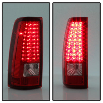 SPYDER Xtune Chevy Silverado 1500/2500/3500 99-02 LED Tail Lights Red Clear ALT-ON-CS99-LED-RC 5008831