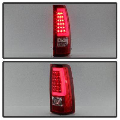 SPYDER xTune Chevy Silverado 1500/2500/3500 99-02 / Version 3 Tail Lights Red Clear ALT-ON-CS99V3-LBLED-RC 9038792