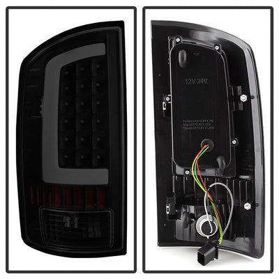 SPYDER xTune 02-06 Dodge Ram 1500 Light Bar LED Tail Light - Black Smoke (ALT-ON-DRAM02V3-LBLED-BSM) 9040269