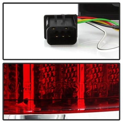 SPYDER xTune 02-06 Dodge Ram 1500 Light Bar LED Tail Light - Red Clear (ALT-ON-DRAM02V3-LBLED-RC) 9040276