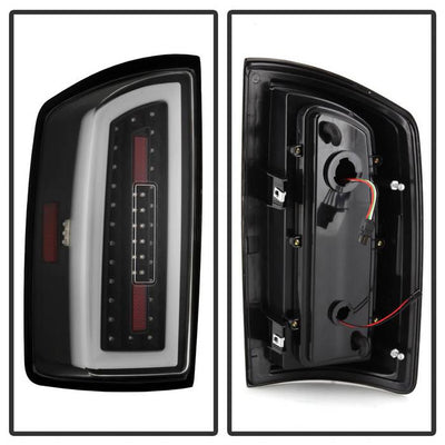 SPYDER xTune 07-08 Dodge Ram 1500 Light Bar LED Tail Light - Black (ALT-ON-DRAM06-LBLED-BK) 9043994