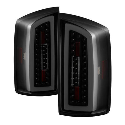 SPYDER xTune 07-08 Dodge Ram 1500 Light Bar LED Tail Lights - Blk Smoke ALT-ON-DRAM06-LBLED-BSM 9044007
