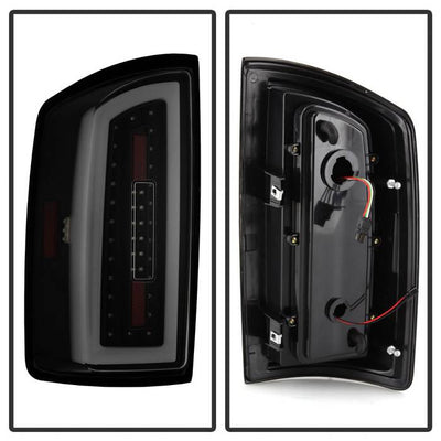 SPYDER xTune 07-08 Dodge Ram 1500 Light Bar LED Tail Lights - Blk Smoke ALT-ON-DRAM06-LBLED-BSM 9044007