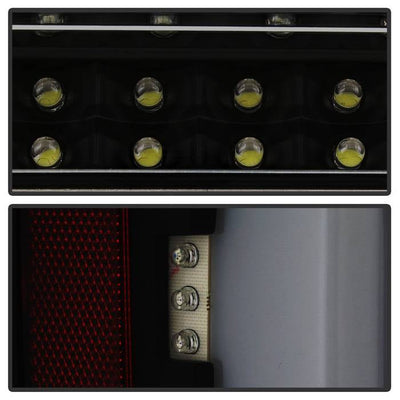 SPYDER xTune 07-08 Dodge Ram 1500 Light Bar LED Tail Lights - Blk Smoke ALT-ON-DRAM06-LBLED-BSM 9044007