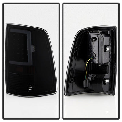 SPYDER xTune 13-18 Dodge Ram 1500 (LED Model Only) LED Tail Lights - Blk Smk (ALT-ON-DRAM13V2-LBLED-BSM) 9041020