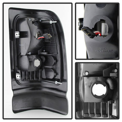 SPYDER Xtune Dodge Ram 1500 94-01 / Ram 2500/3500 94-02 LED Tail Lights Black Smoke ALT-ON-DRAM94-LED-BSM 5081155