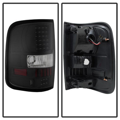 SPYDER Xtune Ford F150 Styleside 04-08 (Not Fit Heritage & SVT) LED Tail Lights Black ALT-ON-FF15004-LED-BK 5012890