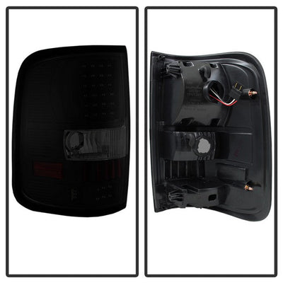 SPYDER Xtune Ford F150 Styleside 04-08 LED Tail Lights Black Smoke ALT-ON-FF15004-LED-BSM 5081162