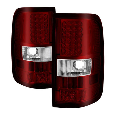 SPYDER Xtune Ford F150 Styleside 04-08 LED Tail Lights Red Clear ALT-ON-FF15004-LED-RC 5034069