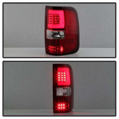 SPYDER xTune 04-08 Ford F150 (Not Heritage/SVT) V.3 LED Tail Lights Red Clear (ALT-ON-FF15004G3LB-LBLED-RC) 9040351
