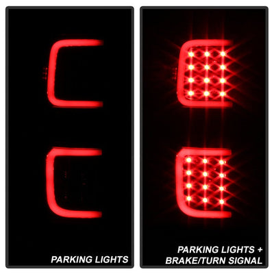 SPYDER xTune Ford F150 09-14 LED Tail Lights - Black ALT-ON-FF15009-LBLED-BK 5082169
