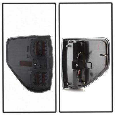 SPYDER xTune Ford F150 09-14 LED Tail Lights - Black ALT-ON-FF15009-LBLED-SM 5082183