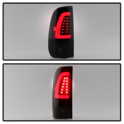 SPYDER xTune 97-03 Ford F-150 Light Bar LED Tail Lights - Black Smoke (ALT-ON-FF15097-LBLED-BSM) 9038501