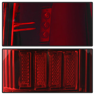 SPYDER xTune Ford F150 Styleside 97-03 Light Bar LED Tail Lights - Red Clear ALT-ON-FF15097-LBLED-RC 5082091