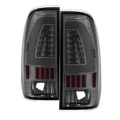 SPYDER xTune Ford F150 Styleside 97-03 Light Bar LED Tail Lights - Smoke ALT-ON-FF15097-LBLED-SM 5082107