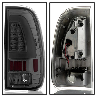 SPYDER xTune Ford F150 Styleside 97-03 Light Bar LED Tail Lights - Smoke ALT-ON-FF15097-LBLED-SM 5082107