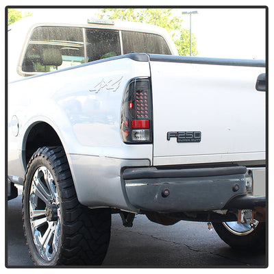 SPYDER Xtune Ford F150 Styleside 97-03 / F250/350/450/550 99-07 LED Tail Lights Black ALT-ON-FF15097-LED-BK 5012937