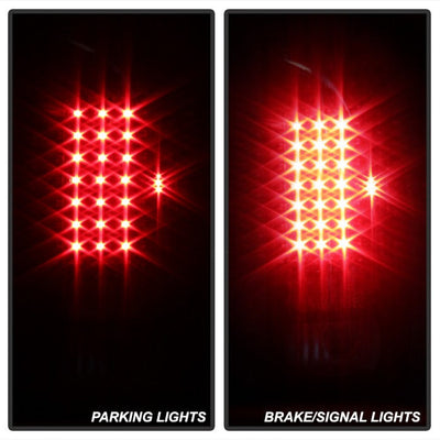 SPYDER Xtune Ford F150 Styleside 97-03 / F250/350/450/550 99-07 LED Tail Lights Black ALT-ON-FF15097-LED-BK 5012937