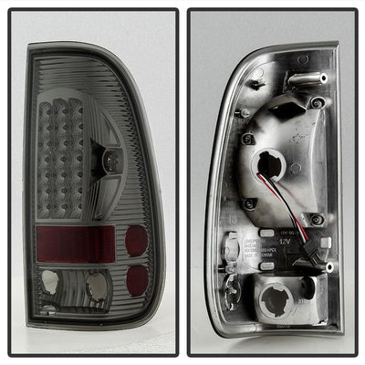 SPYDER Xtune Ford F150 Styleside 97-03 / F250/350/450/550 99-07 LED Tail Lights Smoke ALT-ON-FF15097-LED-SM 5012968