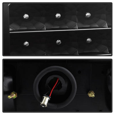 SPYDER Xtune Ford MUStang 87-93 LED Tail Lights Black ALT-ON-FM87-LED-BK 5012975