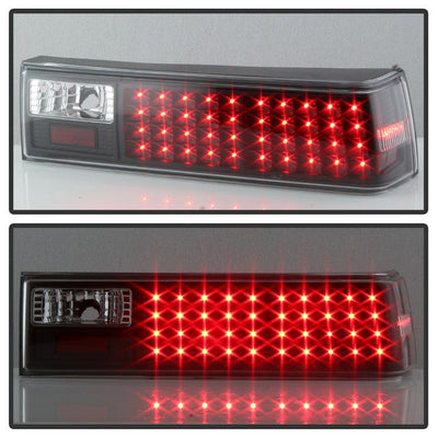 SPYDER Xtune Ford MUStang 87-93 LED Tail Lights Black ALT-ON-FM87-LED-BK 5012975