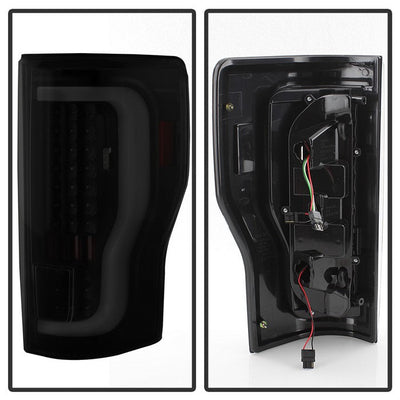 SPYDER xTune 17-18 Ford F-250 Super Duty (Excl LED Models) LED Tail Lights-Blk Smk (ALT-ON-FS17-LBLED-BSM) 9041617