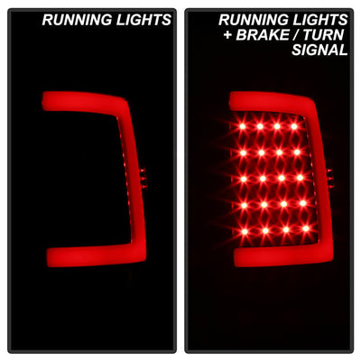 SPYDER xTune 07-13 GMC Sierra 1500 LED Tail Lights - Black Smoke (ALT-ON-GS07-G2-LED-BSM) 9038518