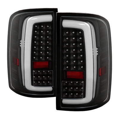 xTune GMC Sierra 1500 14-18 2500HD/3500HD 15-19 LED Tail Lights - Black ALT-ON-GS14-LBLED-BK 9050213