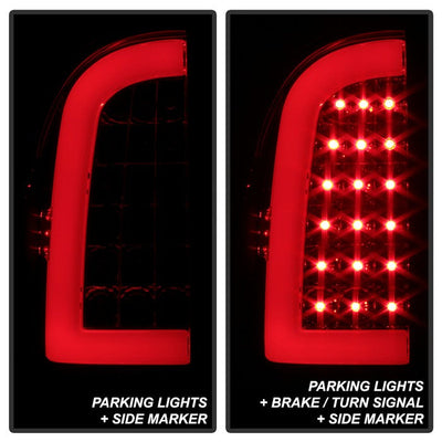 SPYDER xTune 05-15 Toyota Tacoma (Excl Models w/LED) Light Bar LED Tail Lights -Blk (ALT-ON-TT05-LBLED-SM) 5082145